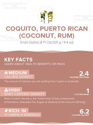 Coquito, Puerto Rican (coconut, rum)