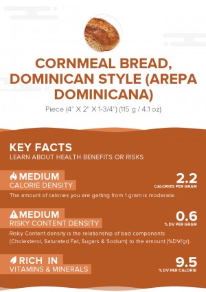 Cornmeal bread, Dominican style (Arepa Dominicana)