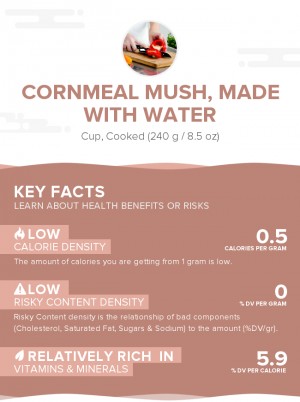 Cornmeal mush, made with water