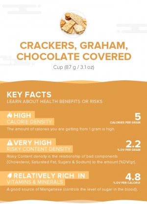 Crackers, graham, chocolate covered