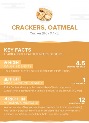 Crackers, oatmeal