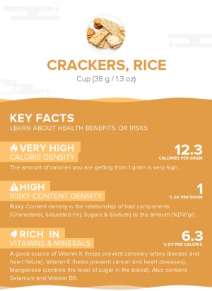 Crackers, rice
