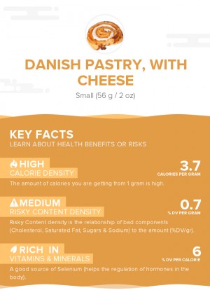 Danish pastry, with cheese