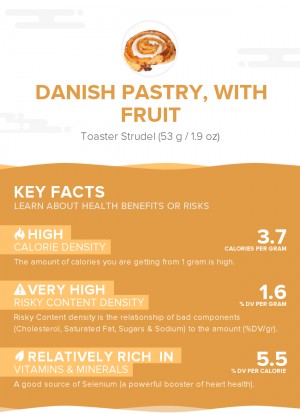 Danish pastry, with fruit