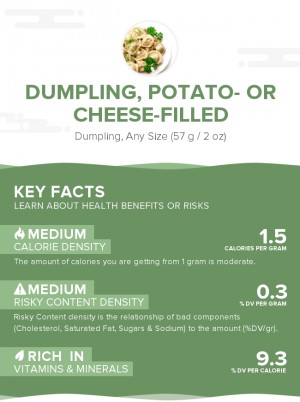 Dumpling, potato- or cheese-filled