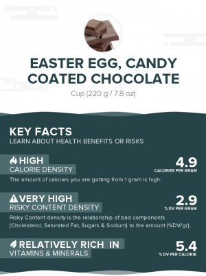 Easter egg, candy coated chocolate