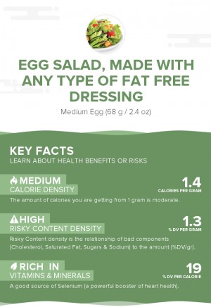 Egg Salad, made with any type of fat free dressing