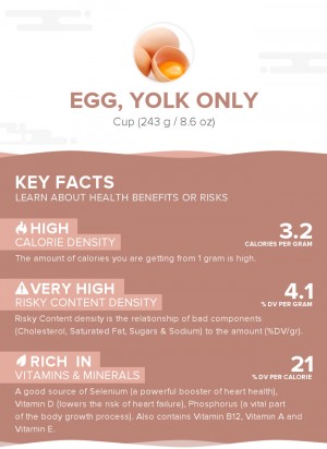 Egg, yolk only, raw