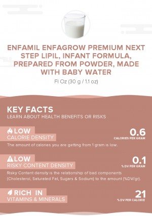 Enfamil Enfagrow PREMIUM Next Step LIPIL, infant formula, prepared from powder, made with baby water