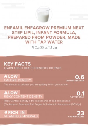 Enfamil Enfagrow PREMIUM Next Step LIPIL, infant formula, prepared from powder, made with tap water