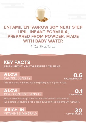 Enfamil Enfagrow Soy Next Step LIPIL, infant formula, prepared from powder, made with baby water