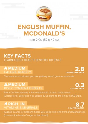 English Muffin, McDONALD\'S