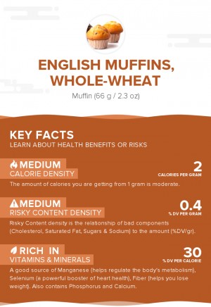 English muffins, whole-wheat