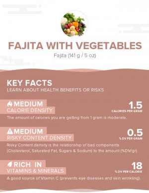Fajita with vegetables