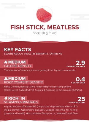 Fish stick, meatless