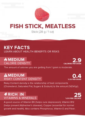 Fish stick, meatless