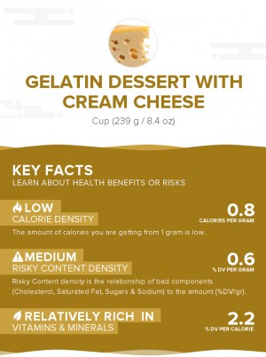 Gelatin dessert with cream cheese