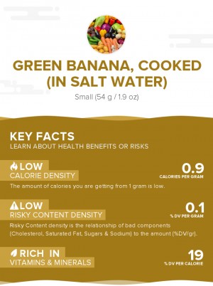 Green banana, cooked (in salt water)
