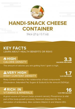 Handi-Snack cheese container