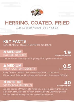 Herring, coated, fried