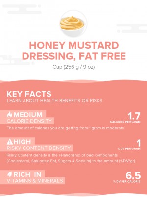 Honey mustard dressing, fat free