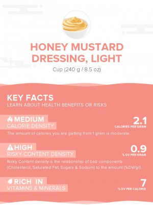 Honey mustard dressing, light