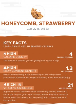 Honeycomb, strawberry