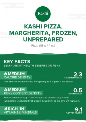 KASHI Pizza, Margherita, frozen, unprepared