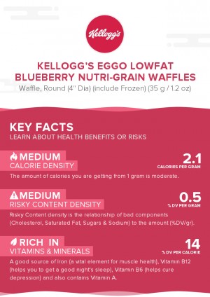 KELLOGG'S EGGO Lowfat Blueberry Nutri-Grain Waffles