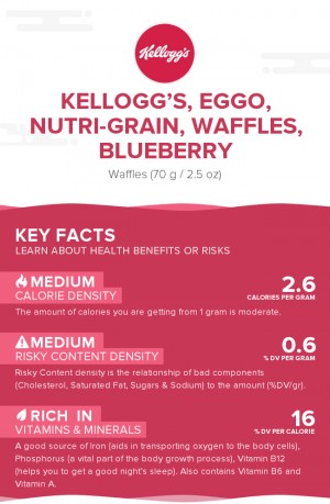 KELLOGG'S, EGGO, NUTRI-GRAIN, Waffles, Blueberry