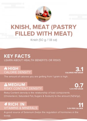 Knish, meat (pastry filled with meat)