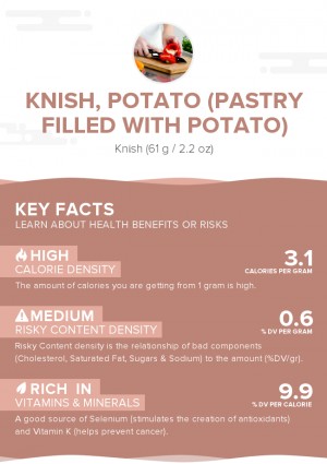 Knish, potato (pastry filled with potato)