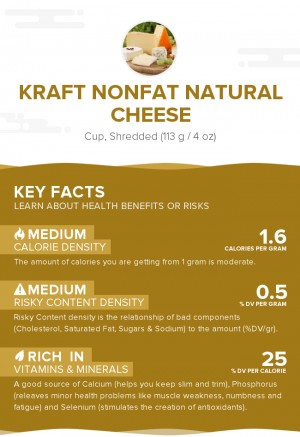 Kraft nonfat natural cheese