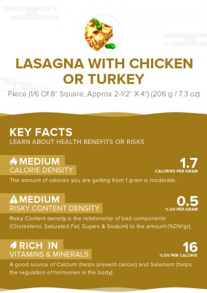 Lasagna with chicken or turkey