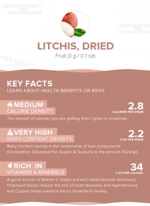 Litchis, dried