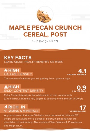 Maple Pecan Crunch Cereal, Post