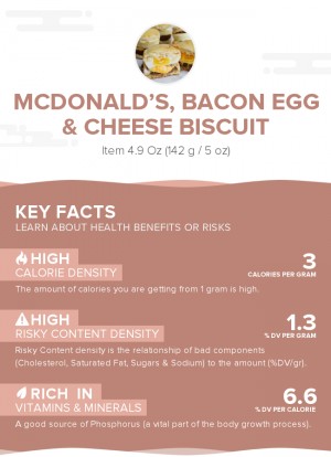 McDONALD'S, Bacon Egg & Cheese Biscuit