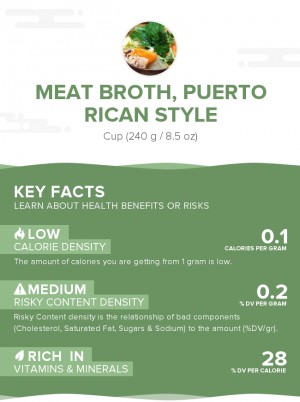 Meat broth, Puerto Rican style