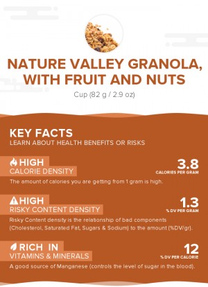 Nature Valley Granola, with fruit and nuts
