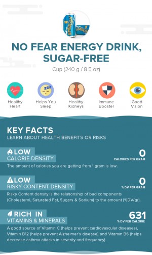 No Fear Energy Drink, sugar-free