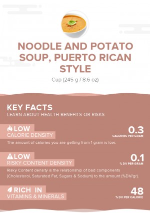 Noodle and potato soup, Puerto Rican style