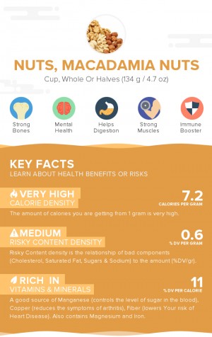 Nuts, macadamia nuts, raw