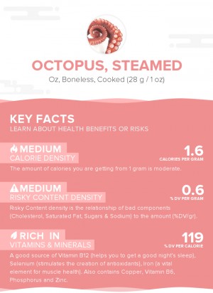 Octopus, steamed