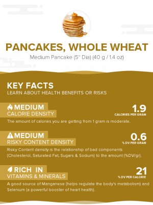 Pancakes, whole wheat