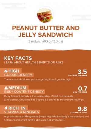 Peanut butter and jelly sandwich