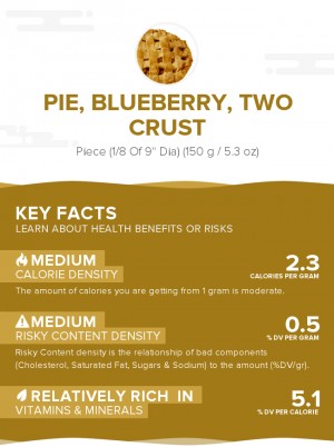 Pie, blueberry, two crust