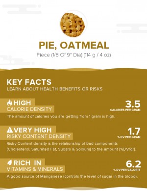 Pie, oatmeal