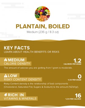 Plantain, boiled