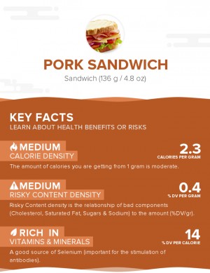 Pork sandwich
