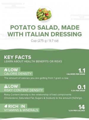 Potato salad, made with Italian dressing